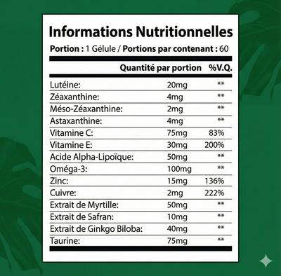 VisioZen - Formule avancée pour les yeux 14 en 1