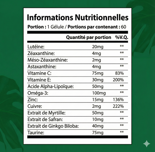 VisioZen - Formule avancée pour les yeux 14 en 1